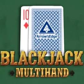 Multihand Blackjack online game logo by Pragmatic Play on 20betss.gr