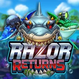 Razor Returns slot logo by Push Gaming at 20Bet Casino